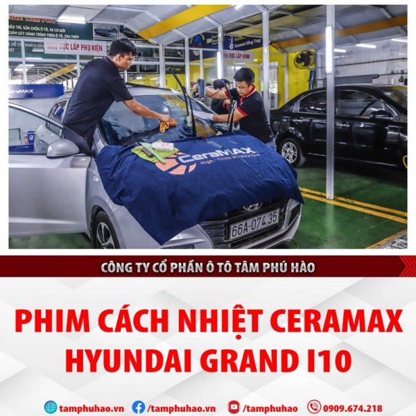 Dán phim cách nhiệt cho Hyundai Grand i10