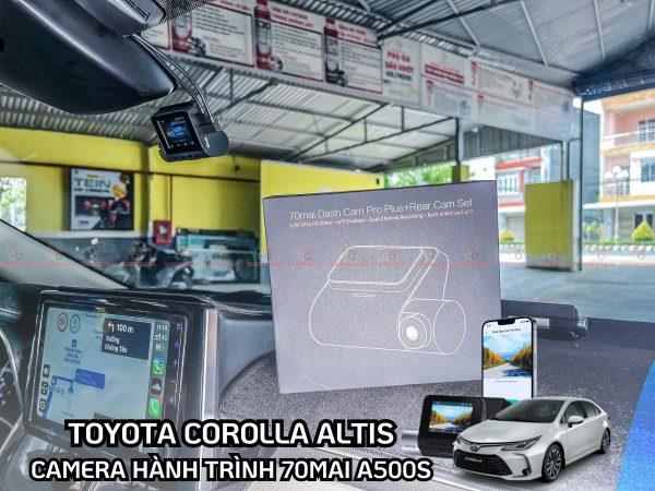 Lắp Camera hành trình 70mai A500S cho xe Toyota Corolla Altis